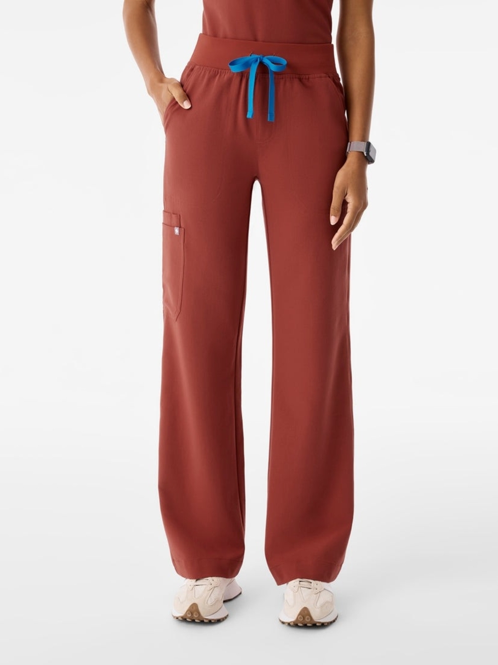 Figs Sienna Isabel High-Rise Wide-Leg Scrub Pant